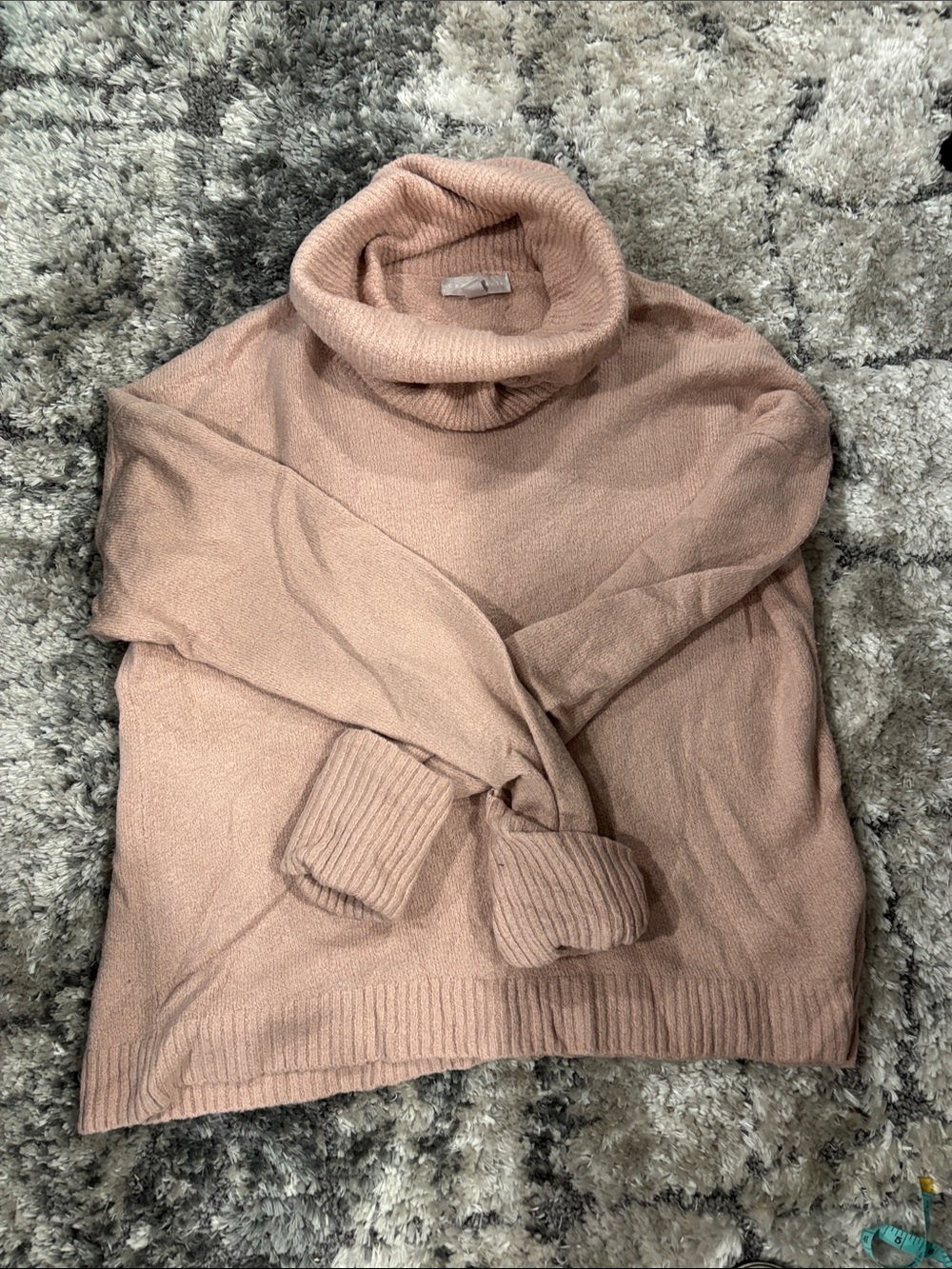Chelsea28 Dusty Rose Cowl Neck Sweater